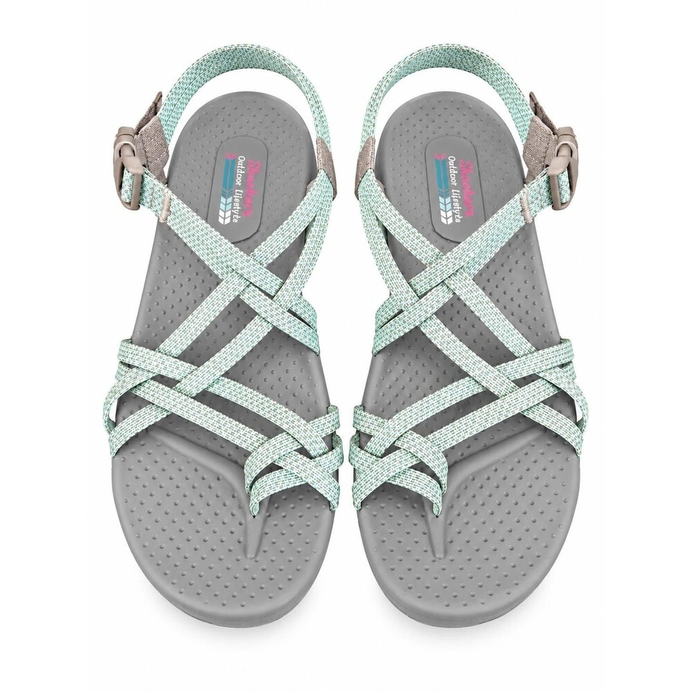 Skechers Outdoor Lifestyle Womens Strappy Sandals Mint Green Size 9